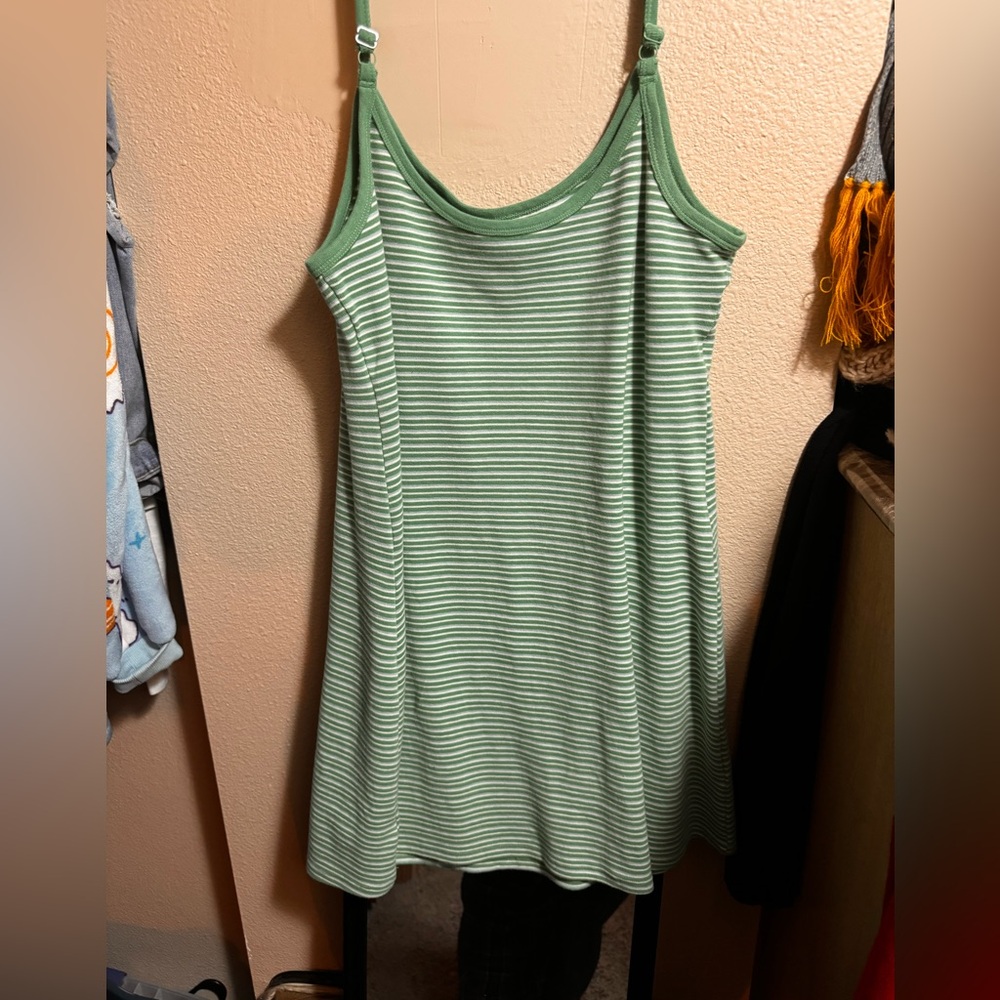 Green striped dress from American Eagle. Size XL.